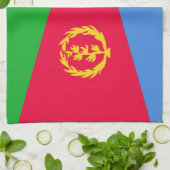 Flagge Eritrea Geschirrtuch (Gefaltet)