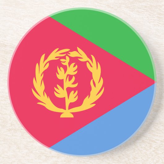 Flagge Eritrea Getränkeuntersetzer (Vorne)