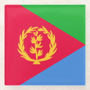 Flagge Eritrea Glasuntersetzer