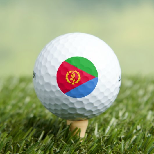 Flagge Eritrea Golfball (Insitu T-Shirt)
