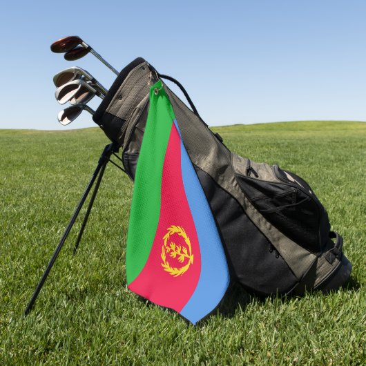 Flagge Eritrea Golfhandtuch (Gras)
