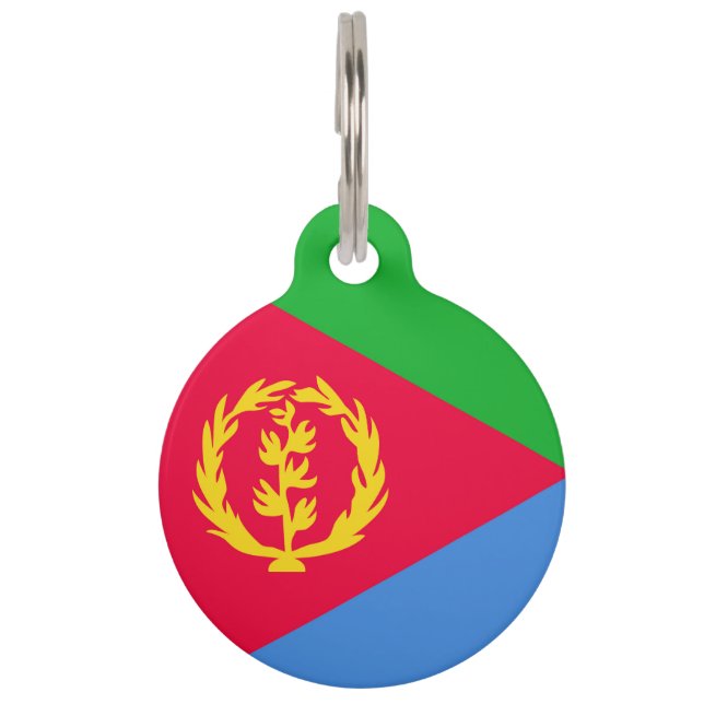 Flagge Eritrea Haustiermarke (Vorderseite)