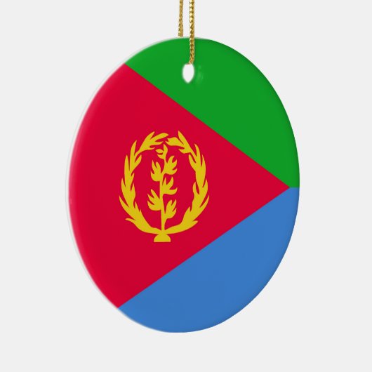 Flagge Eritrea Keramik Ornament (Rechts)