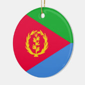 Flagge Eritrea Keramik Ornament (Links)