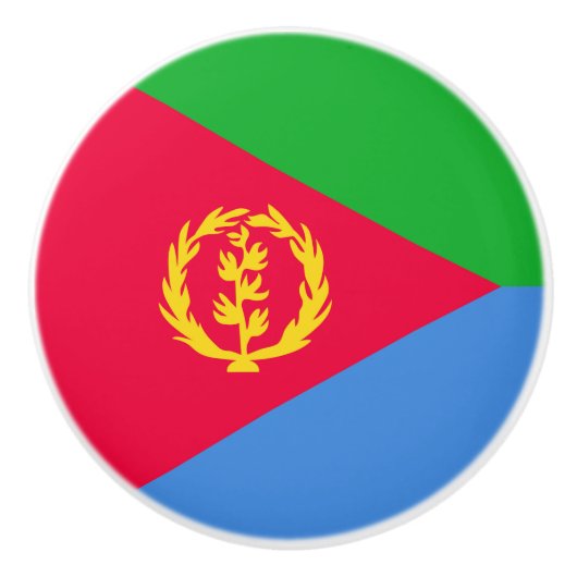 Flagge Eritrea Keramikknauf (Vorderseite)