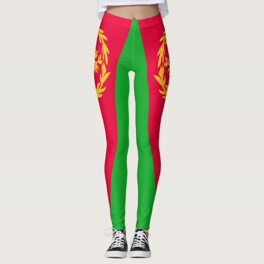Flagge Eritrea Leggings (Vorderseite)