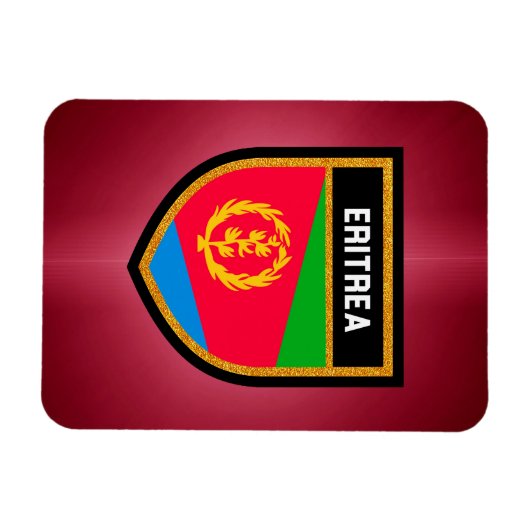 Flagge Eritrea Magnet (Horizontal)