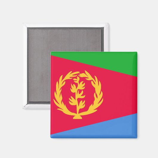 Flagge Eritrea Magnet (Vorderseite/Rückseite)
