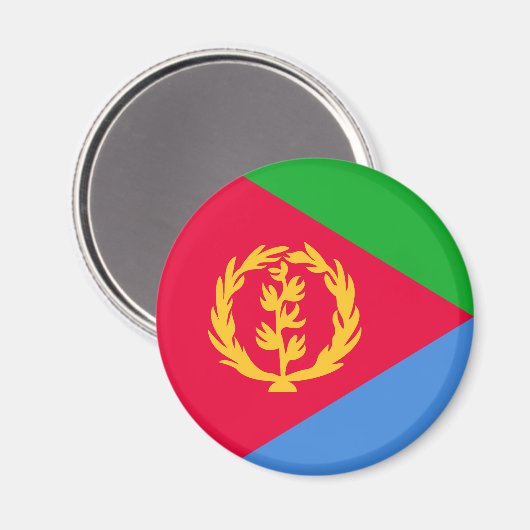 Flagge Eritrea Magnet (Vorderseite/Rückseite)