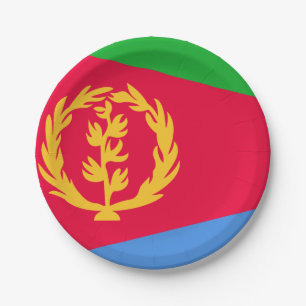 Flagge Eritrea Pappteller