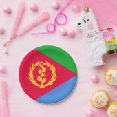 Flagge Eritrea Pappteller (Party)