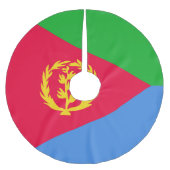 Flagge Eritrea Polyester Weihnachtsbaumdecke (Vorderseite)