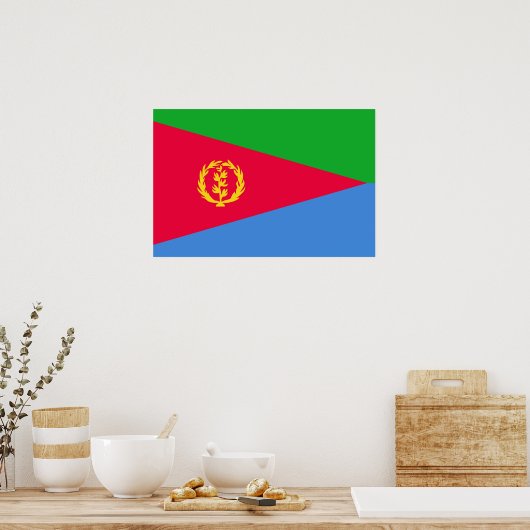 Flagge Eritrea Poster (Küche)