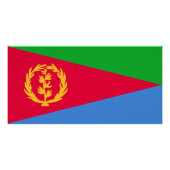 Flagge Eritrea Poster (Vorderseite)