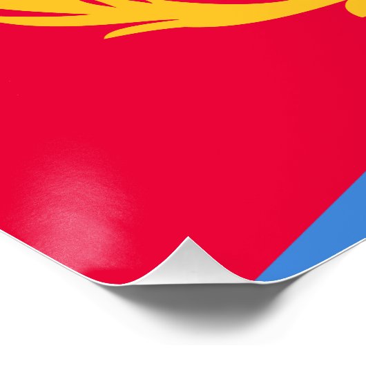 Flagge Eritrea Poster (Ecke)