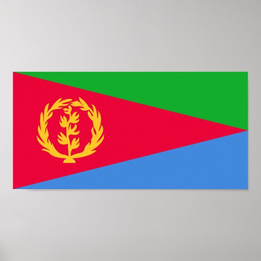 Flagge Eritrea Poster (Vorne)