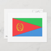 Flagge Eritrea Postkarte (Vorne/Hinten)