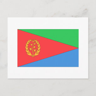 Flagge Eritrea Postkarte