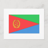 Flagge Eritrea Postkarte (Vorderseite)