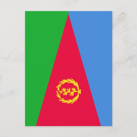Flagge Eritrea Postkarte (Vorderseite)