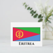 Flagge Eritrea Postkarte (Stehend Vorderseite)