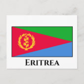 Flagge Eritrea Postkarte (Vorderseite)