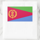 Flagge Eritrea Rechteckiger Aufkleber (Tasche)