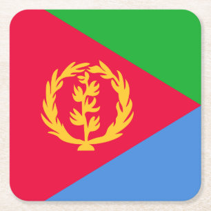Flagge Eritrea Rechteckiger Pappuntersetzer
