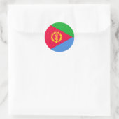 Flagge Eritrea Runder Aufkleber (Tasche)