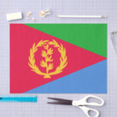 Flagge Eritrea Seidenpapier (Handwerk)