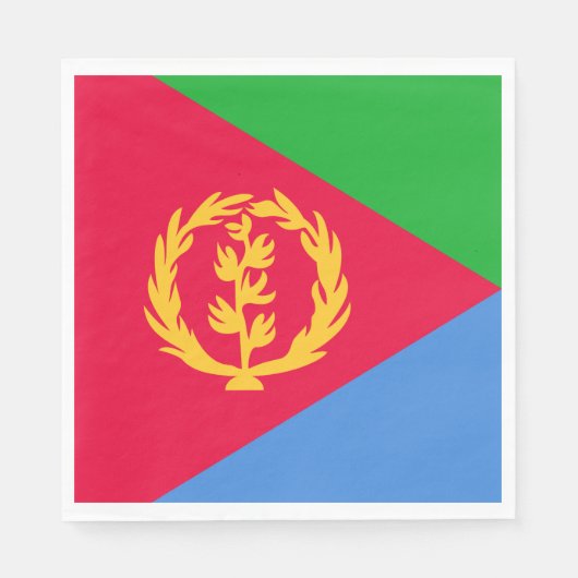 Flagge Eritrea Serviette (Vorderseite)