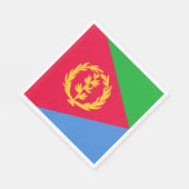 Flagge Eritrea Serviette (Ecke)