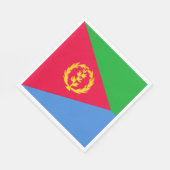Flagge Eritrea Serviette (Ecke)