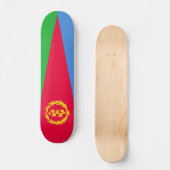 Flagge Eritrea Skateboard (Vorderseite)