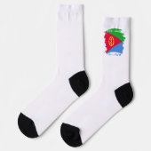 Flagge Eritrea Socken (Linkes Detail)