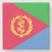 Flagge Eritrea Steinuntersetzer (Vorderseite)