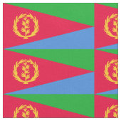 Flagge Eritrea Stoff (Nahaufnahme)