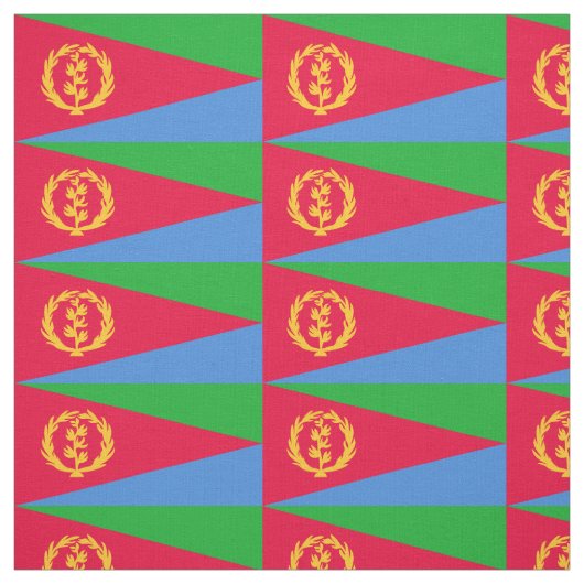 Flagge Eritrea Stoff (Muster)