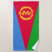 Flagge Eritrea Strandtuch (Vorderseite)