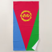 Flagge Eritrea Strandtuch (Vorderseite)