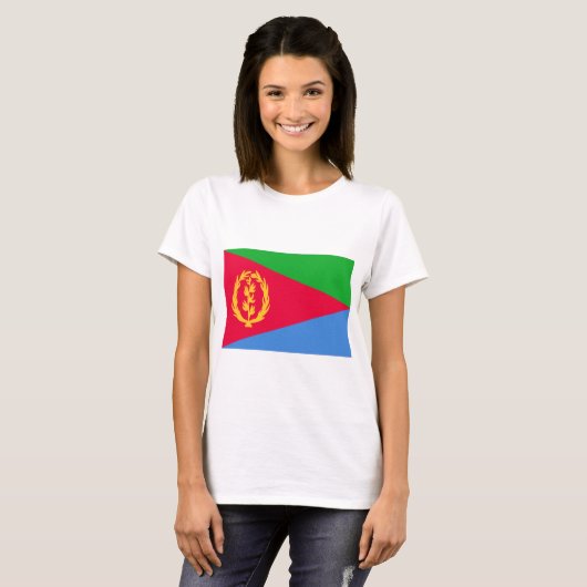 Flagge Eritrea T-Shirt (Vorne ganz)