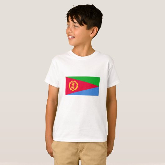 Flagge Eritrea T-Shirt (Vorne ganz)