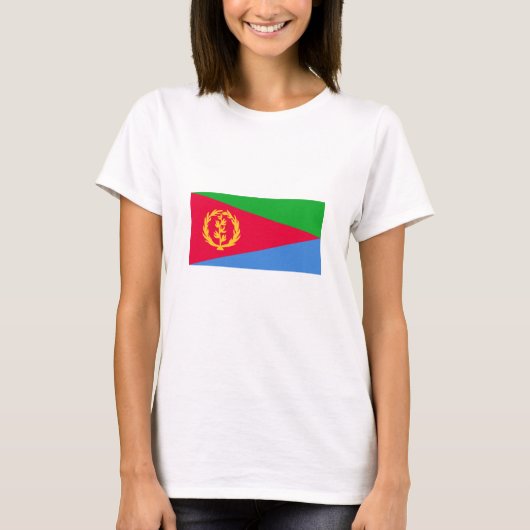Flagge Eritrea T-Shirt (Vorderseite)