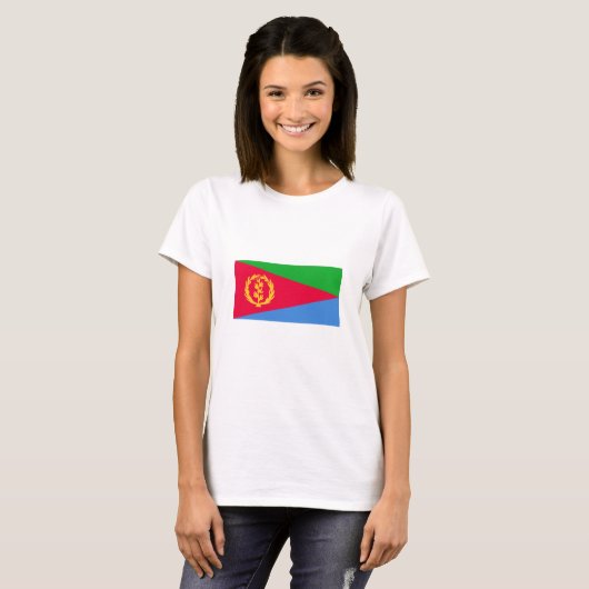 Flagge Eritrea T-Shirt (Vorne ganz)