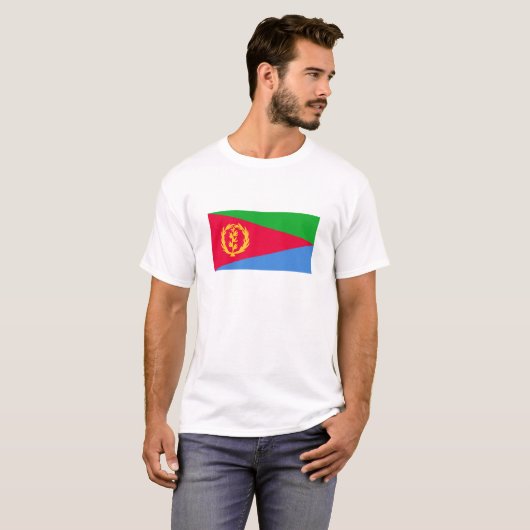Flagge Eritrea T-Shirt (Vorne ganz)