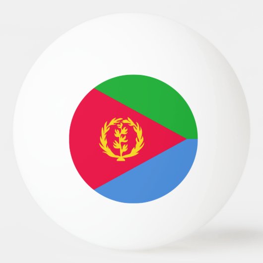 Flagge Eritrea Tischtennisball (Vorderseite)