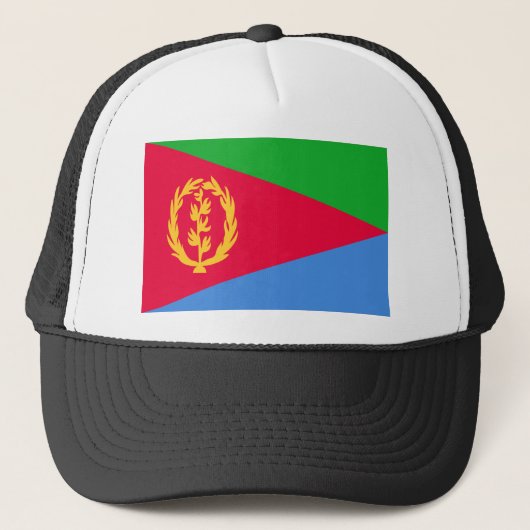 Flagge Eritrea Truckerkappe (Vorderseite)