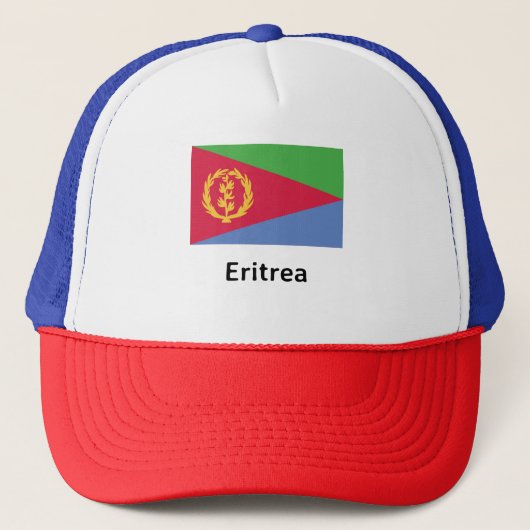 Flagge Eritrea Truckerkappe (Vorderseite)