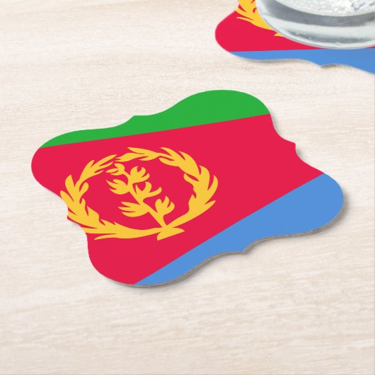 Flagge Eritrea Untersetzer (angewinkelt)