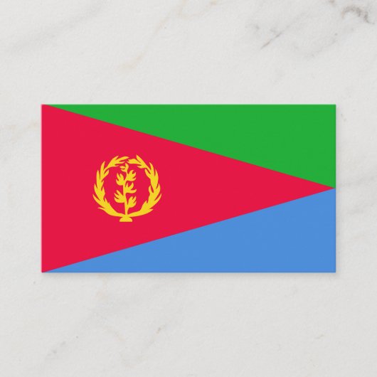 Flagge Eritrea Visitenkarte (Vorderseite)